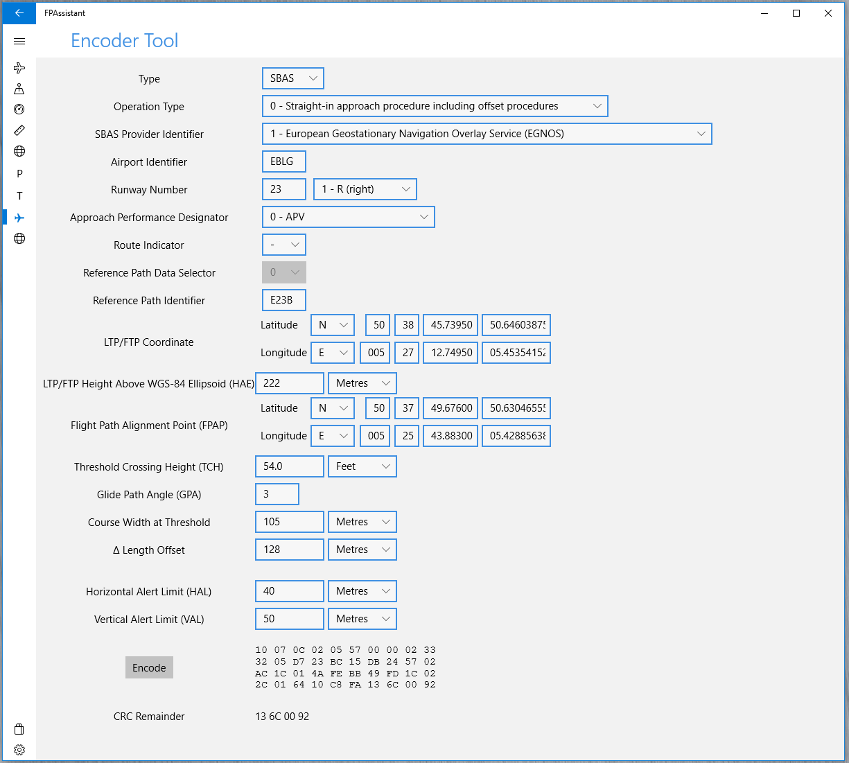 FAS Data Block Encoder