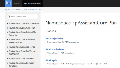 Namespace Documentation