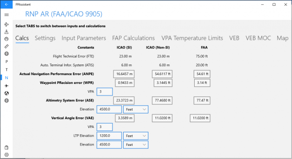 RNP AR - Sub Calculations