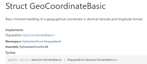 GeoCoordinateBasic