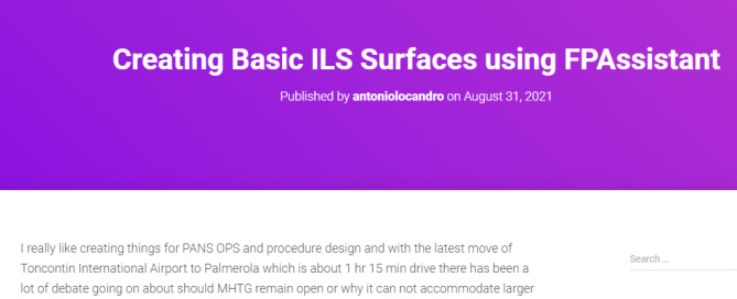 Blog using FPAssistant Basic ILS into QGIS and Google Earth